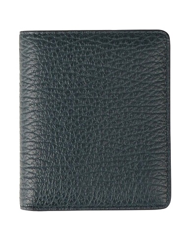 MAISON MARGIELA Wallet Navy 100% Cow leather