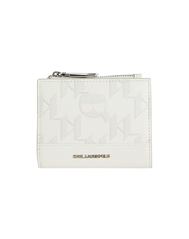KARL LAGERFELD Wallet K/IKONIK 2.0 MONO CC BIFOLD CH
 Off white 100% Polyurethane