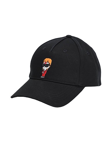 KARL LAGERFELD Hat K/SUPERSTARS CAP
 Black 100% Organic cotton