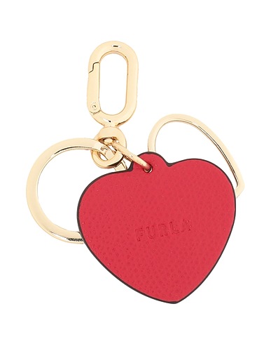 FURLA Portachiavi VENUS KEYRING HEART
 Rosso 70% Pelle, 30% Metallo