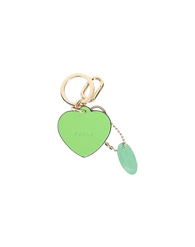 FURLA Key ring VENUS KEYRING HEART
 Light green 70% Soft Leather, 30% Metal