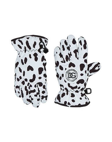 DOLCE&GABBANA Guanti Bianco 53% Poliestere, 30% Pelle di capra, 17% Poliammide