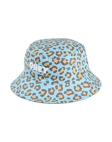 OBEY Cappello Celeste 100% Cotone