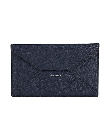 SERAPIAN Pouch Midnight blue 100% Calfskin