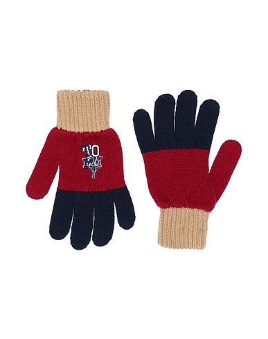 TOMMY HILFIGER Gloves Midnight blue 100% Cotton