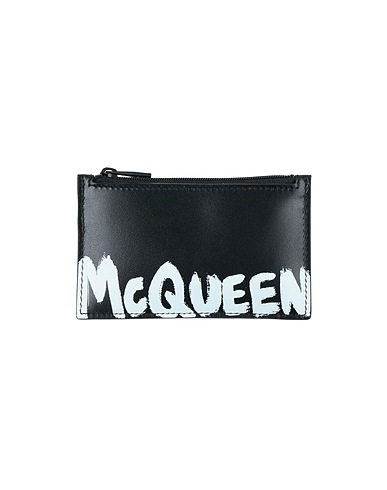 MCQUEEN Kosmetiktasche Schwarz Leder