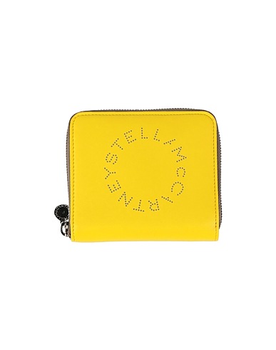 STELLA McCARTNEY Wallet Yellow Textile fibres