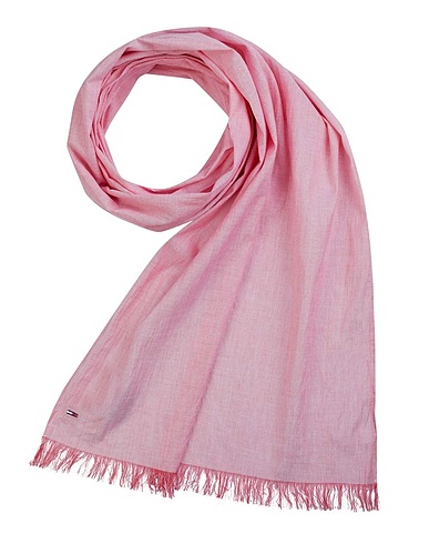 TOMMY HILFIGER Sciarpe e foulard TEDDY SCARF Grigio 100% Cotone