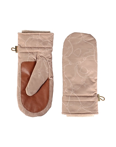 LAUREN RALPH LAUREN Gloves WATER-REPELLENT BELTING-PRINT MITTENS
 Sand 100% Polyester