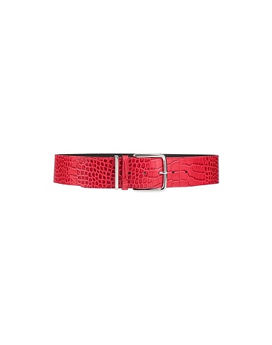 BE BLUMARINE High-waist belt Brick Bovine leather, Zamak
