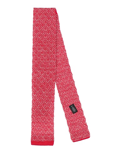 FIORIO Ties and bow ties Red 100% Linen
