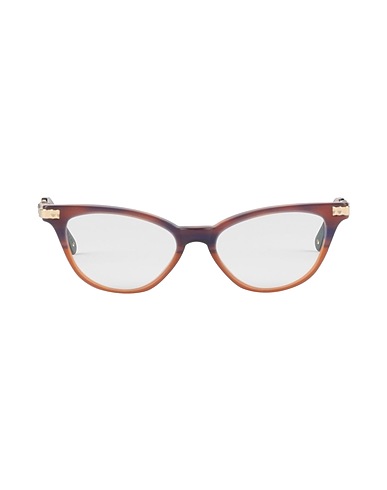 PHILIPP PLEIN Eyeglass frame Brown Plastic, Metal