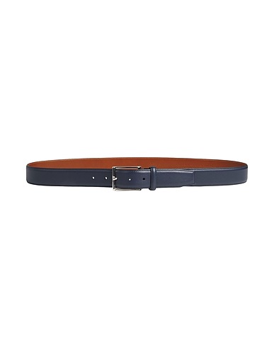 SANTONI Leather belt Midnight blue Soft Leather
