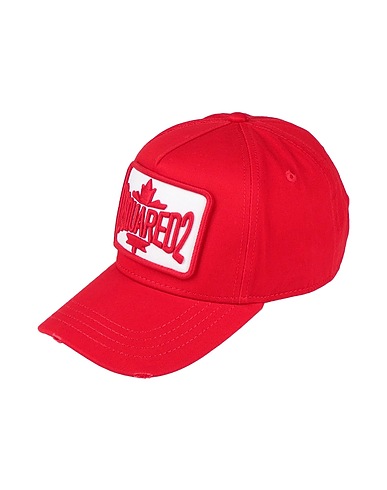 DSQUARED2 Hat Red 100% Cotton