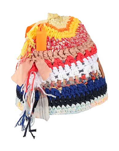 FORTE_FORTE Cappello Rosso 63% Cotone, 23% Poliestere, 11% Acrilico, 2% Poliammide, 1% Seta