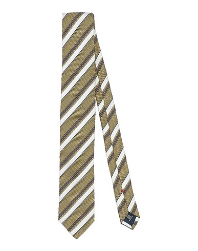 FIORIO Ties and bow ties Yellow 100% Silk