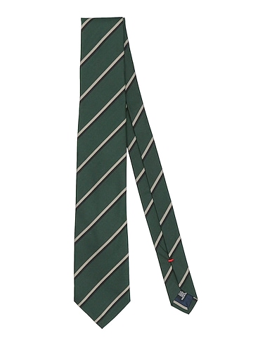 FIORIO Ties and bow ties Dark green 100% Silk