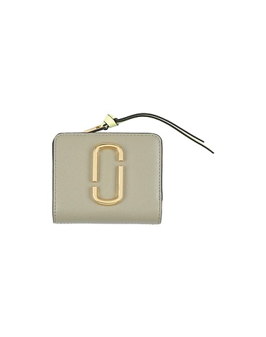 MARC JACOBS Wallet Dove grey Soft Leather