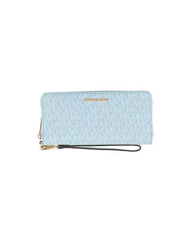 MICHAEL MICHAEL KORS Portafoglio Celeste Pelle