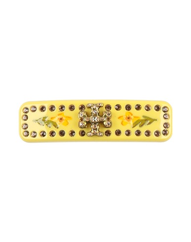 TORY BURCH ヘアアクセサリー パステルイエロー プラスティック