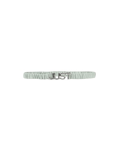 JUST CAVALLI Regular belt Sage green 100% Bovine leather, Zinc, Aluminium, Copper