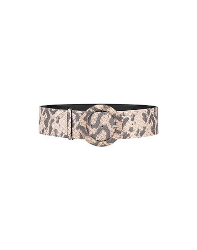 JUST CAVALLI High-waist belt Beige 100% Bovine leather, Zinc, Aluminium, Copper