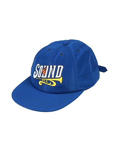 JUST DON Hat Blue 100% Polyester, Cow leather
