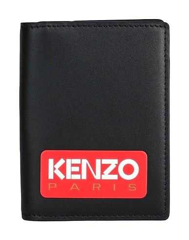 KENZO Wallet Black 100% Bovine leather