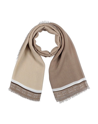 JIMMY CHOO Scarves and foulards Camel 90% Modal, 10% Cashmere