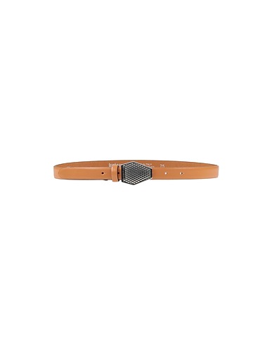 JUST CAVALLI Belts Camel 100% Bovine leather, Zinc, Aluminum, Copper