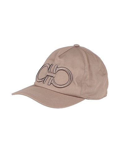 FERRAGAMO Hat Khaki 95% Cotton, 5% Brass