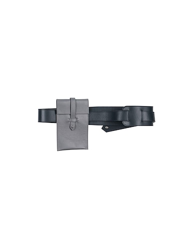 LORENA ANTONIAZZI High-waist belt Black Soft Leather