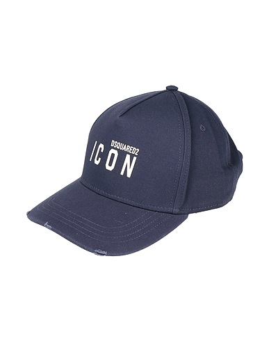 DSQUARED2 Hat ICON Navy blue 100% Cotton