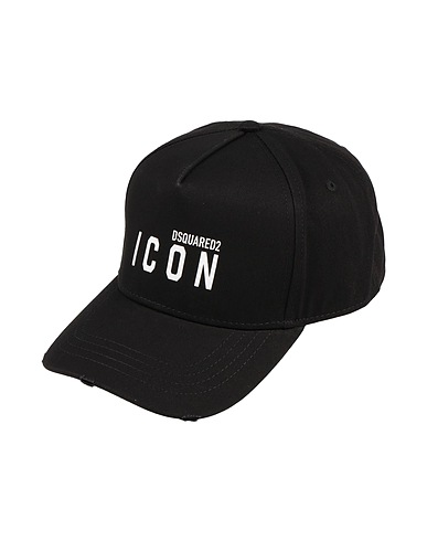 DSQUARED2 Hat ICON Black 100% Cotton