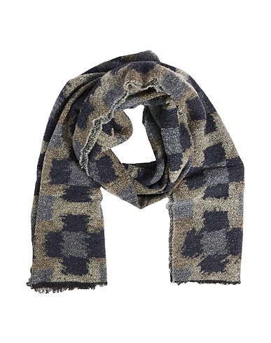 EMPORIO ARMANI Scarves and foulards Midnight blue 68% Wool, 32% Polyamide