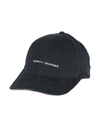 TOMMY HILFIGER Hat Black 100% Cotton