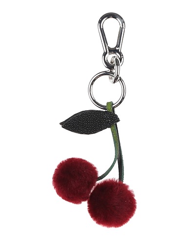 AUTUMN CPH Key ring Burgundy Metal, Textile fibres
