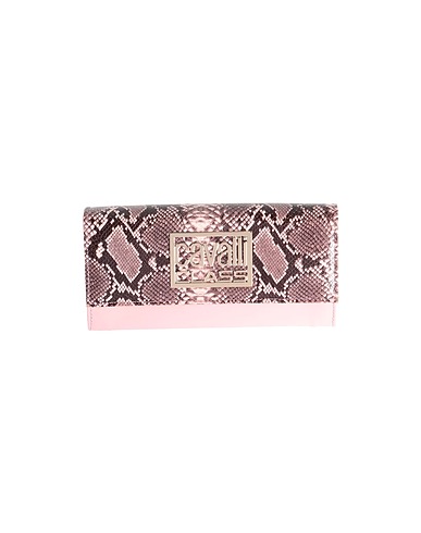 CAVALLI CLASS Wallet Pink 50% Calfskin, 50% Polyurethane