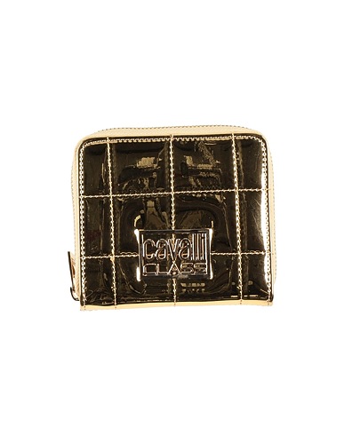 CAVALLI CLASS Wallet Gold 100% Polyurethane