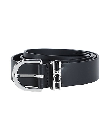 CALVIN KLEIN Regulärer Gürtel  Schwarz Rindsleder