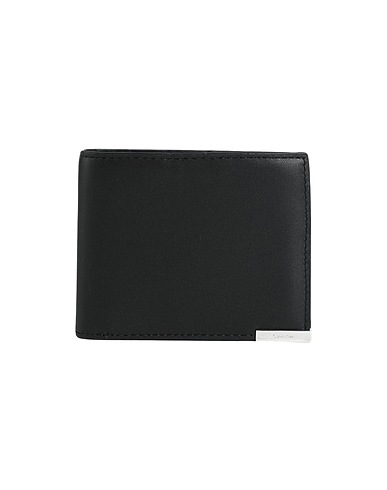CALVIN KLEIN Wallet Black Bovine leather