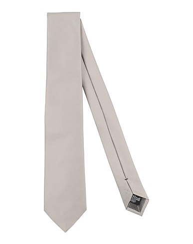 EMPORIO ARMANI Ties and bow ties Light grey 100% Silk