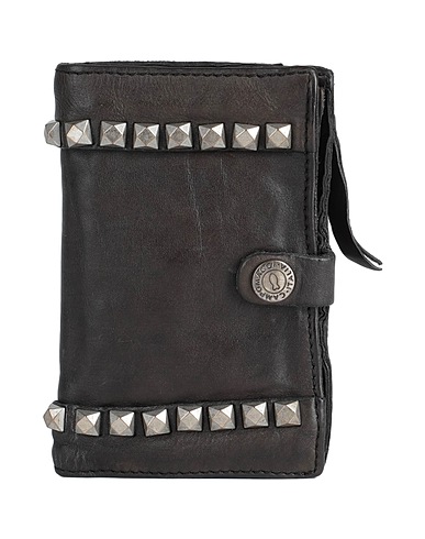 CAMPOMAGGI Wallet Charcoal 100% Cowhide