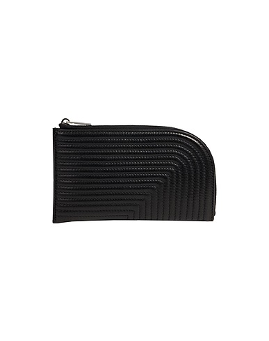 RICK OWENS Billetera Negro 100% Vaqueta