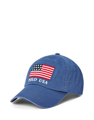 POLO RALPH LAUREN Hat Slate blue 100% Cotton