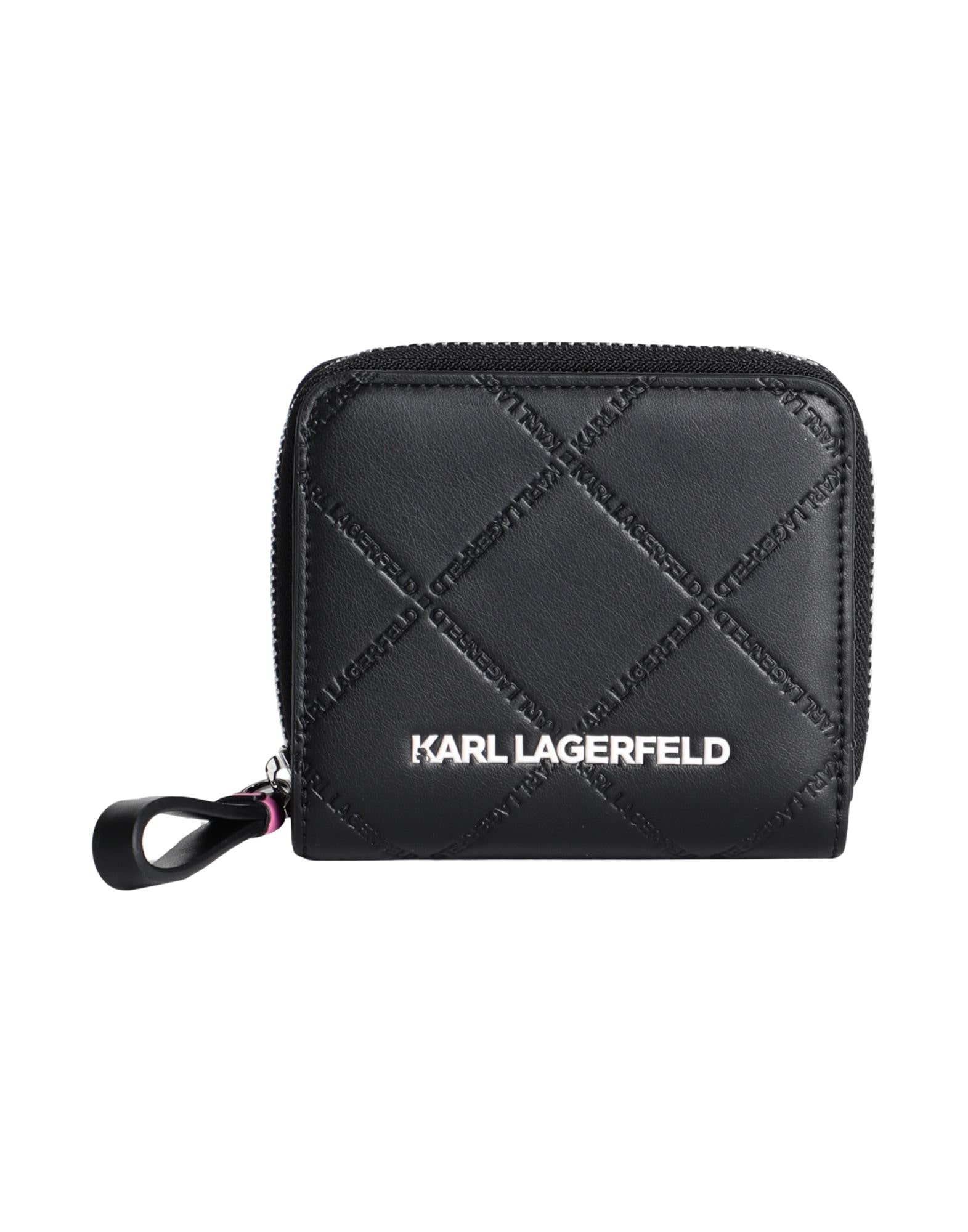 折りたたみ財布 KARL LAGERFELD K/SADDLE CROC SM WLT KARL LAGERFELD K/SADDLE CROC SM WLT 財布 財布・小物