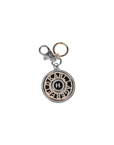 KARL LAGERFELD Key ring K/CIRCLE LOGO FUN KEYCHAIN
 Silver 100% Zinc