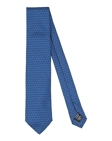 DUNHILL Ties and bow ties Blue 100% Silk
