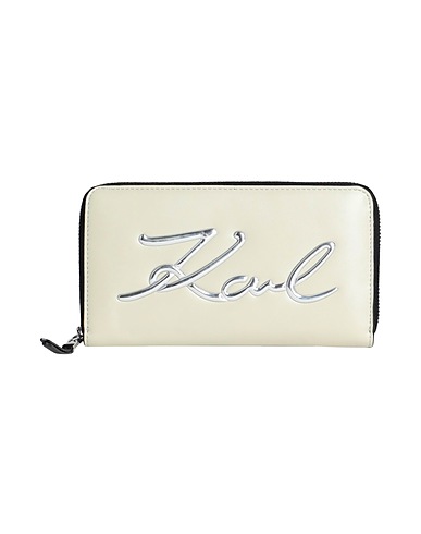 KARL LAGERFELD Wallet K/SIGNATURE SOFT CONT WALLET
 Sage green 100% Polyurethane