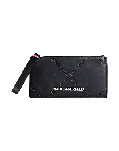 KARL LAGERFELD Wallet K/SKUARE EMBOSSED HYBRID
 Black 100% Polyurethane